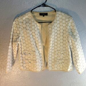 Talbot's Cream and White Floral Blazer 2P